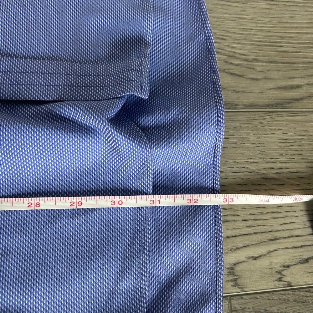 Thomas Pink Prestige Men’s Blue Micro-Pattern Dress Shirt Cotton 15.5 34 - Picture 10 of 10